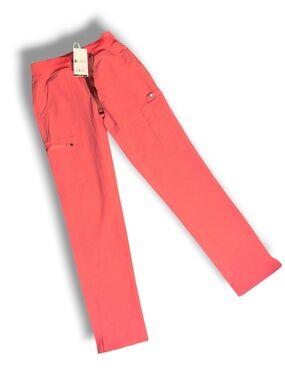 NWT FIGS XXS Slim Scrub Pants Coral Pink Healthcare Medical